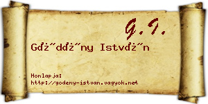 Gödény István névjegykártya